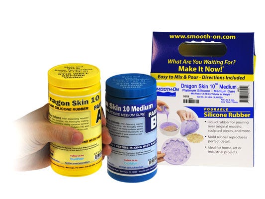 Dragon Skin 10 Fast - Addition Cure Silicone Rubber Compound - Gallon Unit