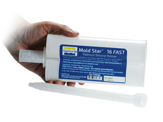 Smooth-On - Smooth-Cast 300 Liquid Plastic Compound & Mold Star 15 Slow Molding Silicone Rubber (1 Pint A & 1 Pint B)